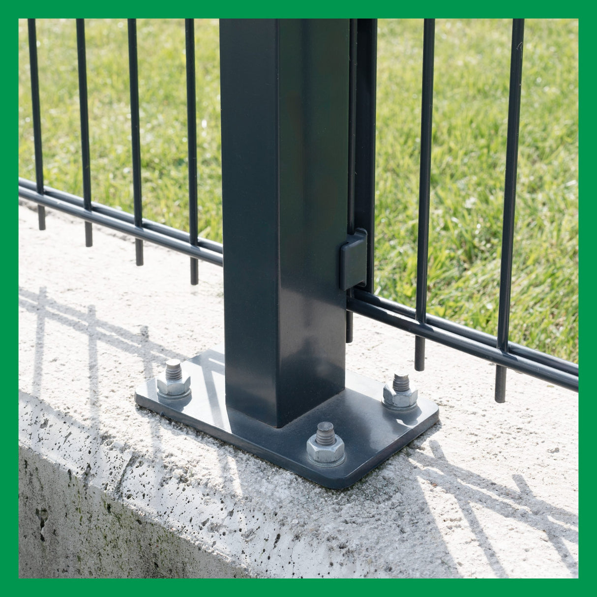 Dübelplatte für Steher 60/40 mm / H: 20 cm