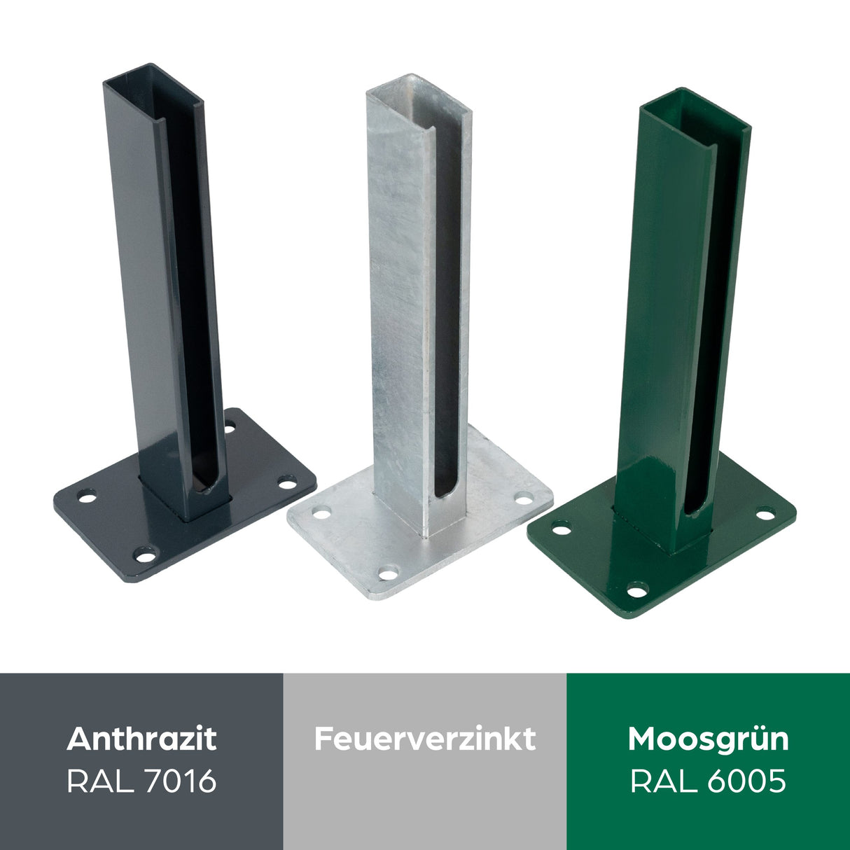 Dübelplatte für Steher 60/40 mm / verstärkt / H: 30 cm