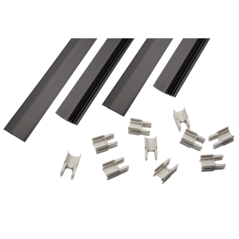 Set Abschlussleiste für Sichtschutz in Torflügeln 6/5/6 mm