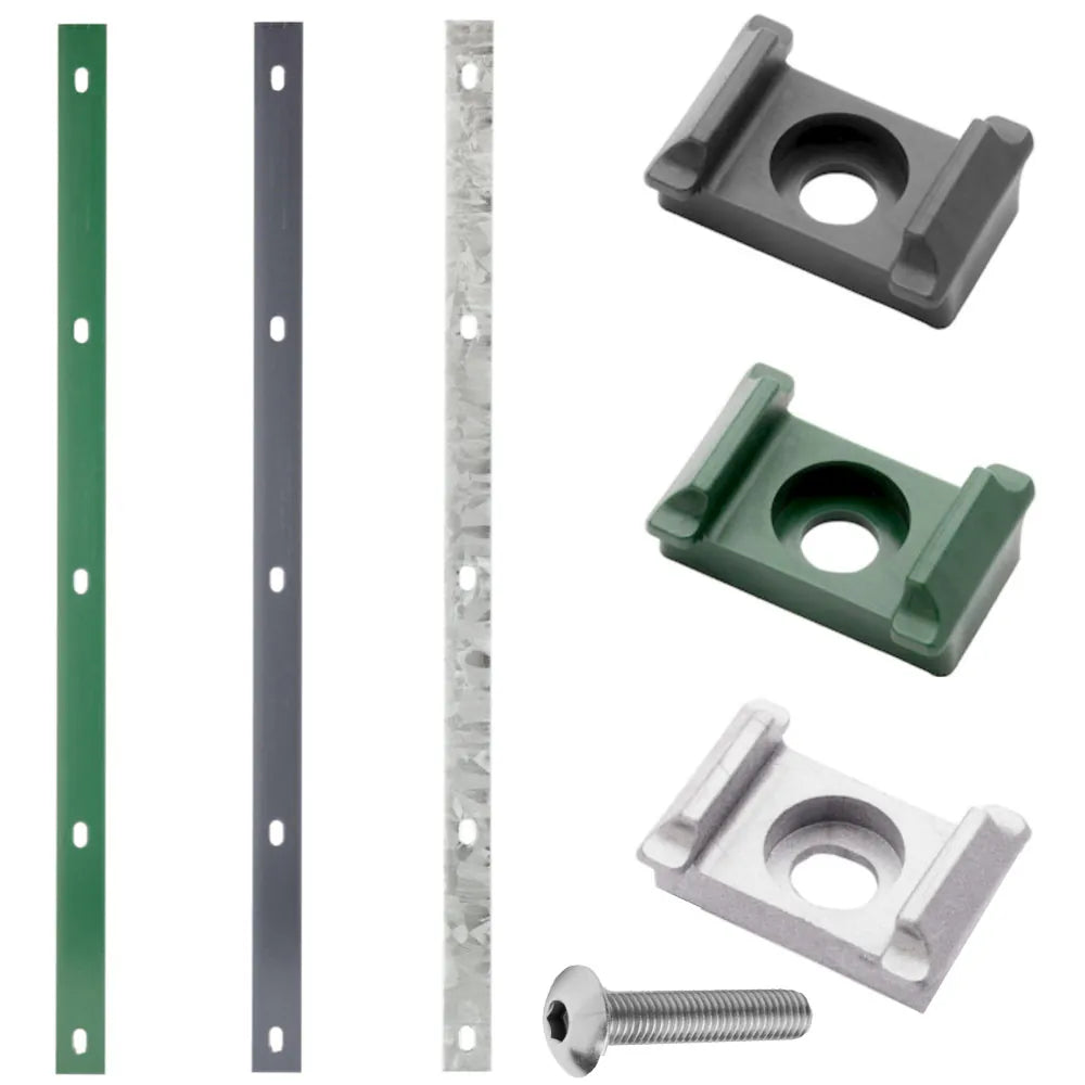 Eck-Befestigung für Steher 60/40 mm - mit Abdeckleiste