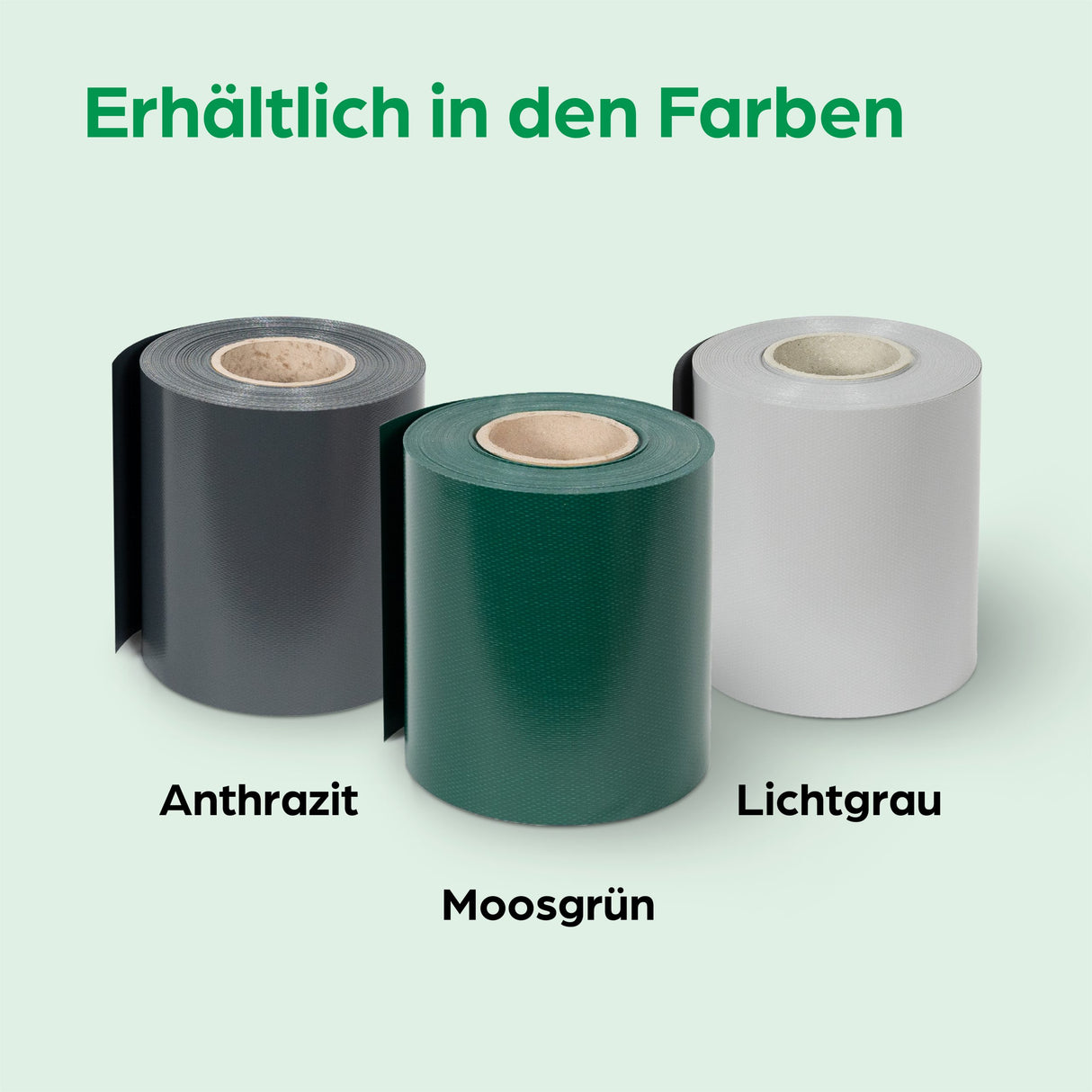 Sichtschutzrolle PVC - 35 lfm